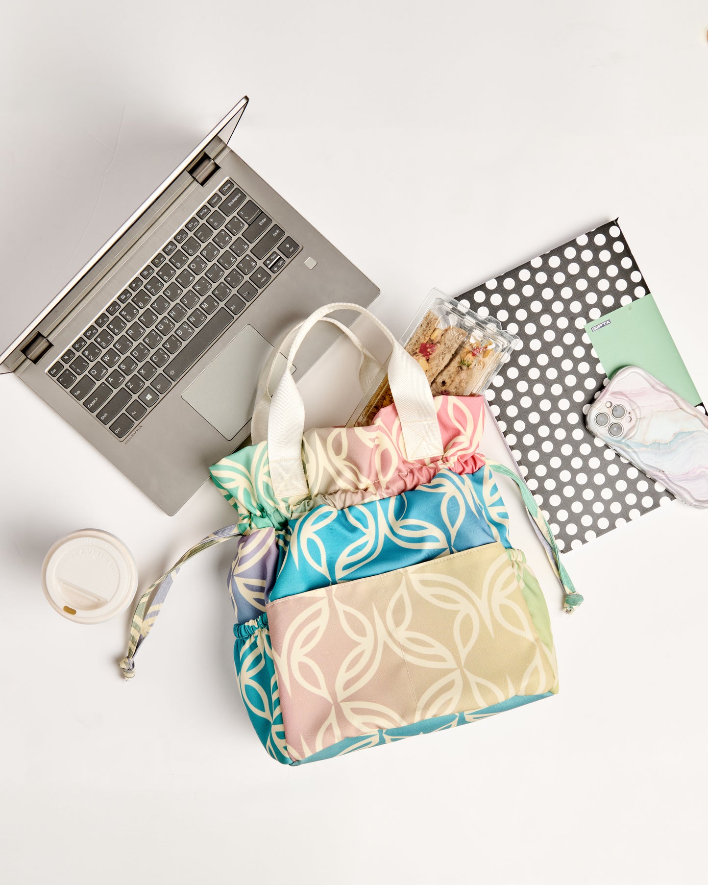Farasha Dual-Use Insulated Tote – Sunset Swirl